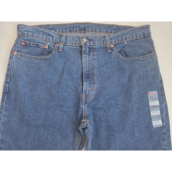 Levi Strauss & Co. Men's 559 Straight Jeans Size 38x30, Relaxed Fit, Medium Wash - Picture 2 of 7